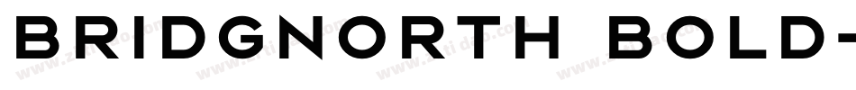 Bridgnorth bold字体转换